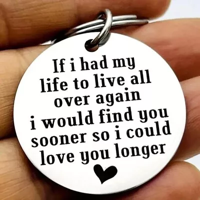 Keyring With  If I Had My Life To Live Over Again  Keychain Love Valentine's Day • £2.99