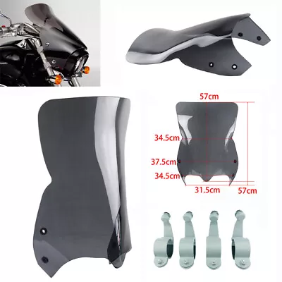 Smoke Front Sport Windshield Fairing For Suzuki Boulevard M109R M50 M90 06-2020 • $188.59