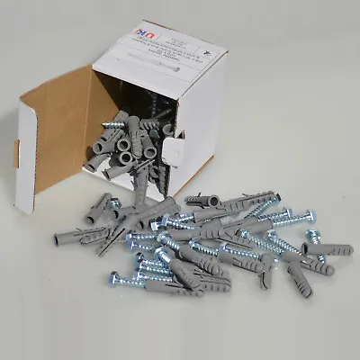 50x Coach Bolts And Raw Plugs For Sky Dish / Lcd / Plasma / Aerial Wall Brackets • £14.99