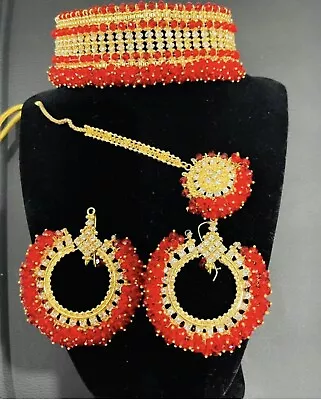 Indian Pakistani Fashionable Choker Necklace Set For Women And Girls • $50