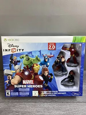 Xbox 360 Disney Infinity Marvel Super Heroes 2.0 Edition Starter Pack NEW Sealed • $29.99