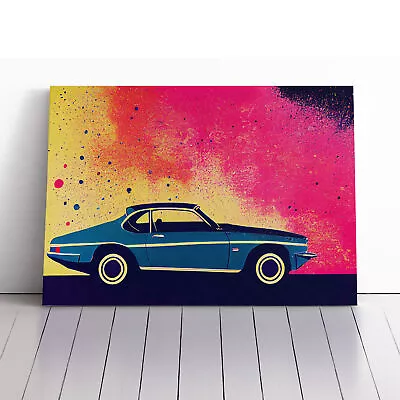 Retro Car Splash Vol.4 Canvas Wall Art Print Framed Picture Decor Living Room • $31.07