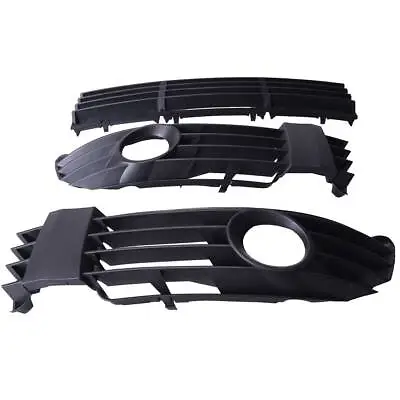 3PCS For Passat Front Center Lower Bumper Grille+Fog Light Grille Cover Kit  • $79.53