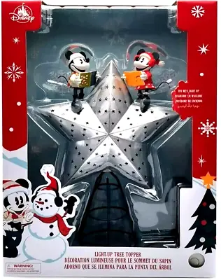 Disney Tree Topper Mickey And Minnie Mouse Light Up Christmas Holiday NEW • $74.99