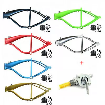 CDHPOWER Gas Bicycle Frame 2.4L Fuel Tank Motorized Bike Frame &Headset &Petcock • $170.99