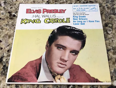 ELVIS PRESLEY- KING CREOLE 45RPM 7” RCA VICTOR EPA-4319 Picture Sleeve. • $27.89