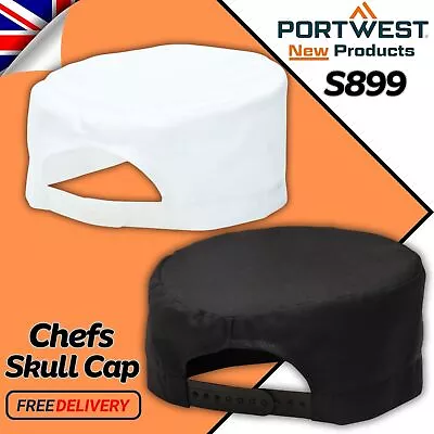 Portwest Chefs Skull Cap Catering Food Restaurant Workwear Chefs Wear Cover S899 • £2.47