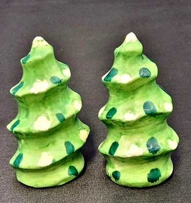 $7 • Buy Vintage Christmas Tree Salt And Pepper Shakers  Japan