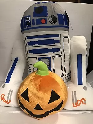 R2-D2 Halloween Greeter 20” Plush Star Wars Pumpkin -Brand New With Tags- • $125