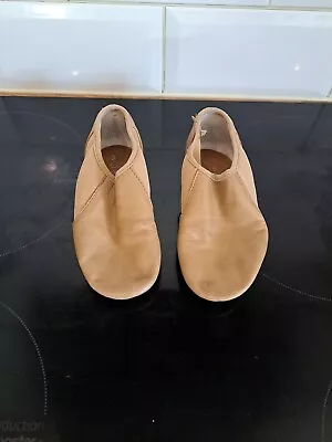 Bloch Tan Split Sole Jazz Shoes  Child Size 11.5 • £0.99