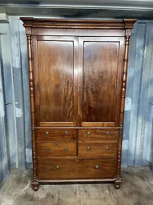 Regency Linen Press Wardrobe English Country House Delivery Available • £425