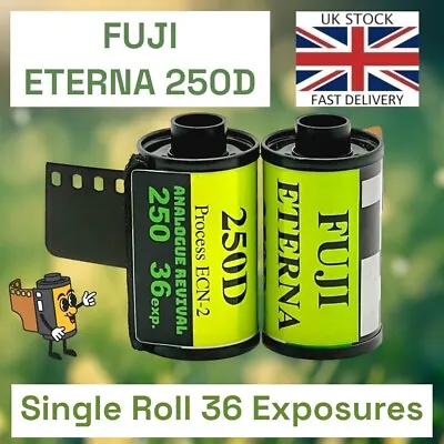 £8.85 • Buy Fuji Eterna 250D 35mm Film, Rare Expired Stock, Tested, 36 Exposures, DX Coded