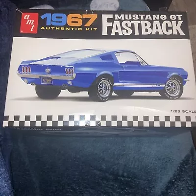 AMT 1241 1/25 1967 Ford Mustang GT Fastback Model Kit • $16