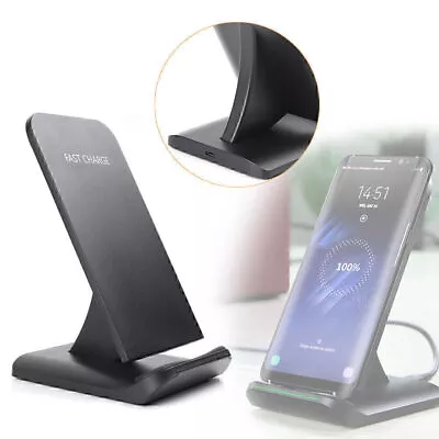 Wireless Fast Charger Rapid Charging Pad Stand For Galaxy S8/S8 Plus S7 Nexus • $34.56