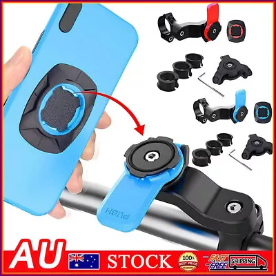Phone Holder Quad Lock Out Front Motorcycle Bike Twist Mountain Cycling Holder • $11.59