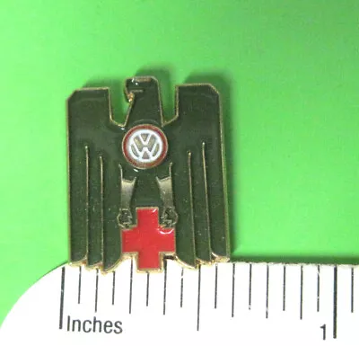 VW Volkswagen Emblem With Red Cross - Hat Pin  Tie Tac  Lapel Pin  GIFT BOXED • $29.50