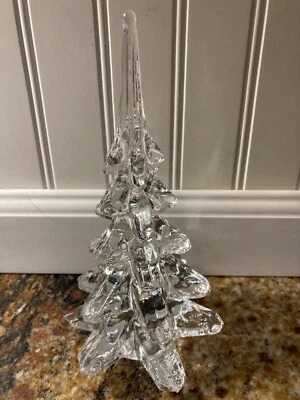 $29.99 • Buy Crystal Glass Christmas Evergreen Tree