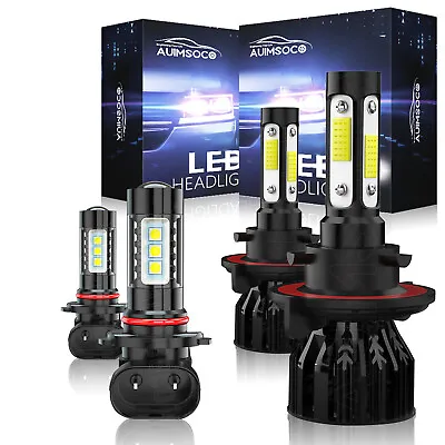 For 2004-2014 Ford F-150 8000K LED Headlight Hi/Lo + Fog Light Bulbs Combo 4x • $32.39