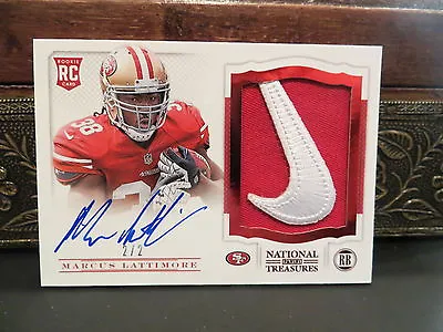 National Treasures Autograph Rookie Nike Jersey 49ers Marcus Lattimore  2/2 2013 • $350