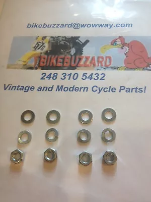 Maico 250 400 440 490 Cylinder Jug Nut AND Washers SET Of 4 8mm Stock Style NEW! • $6.25