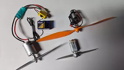 Misc Elec Rc Plane Motors (3) W/hitec Mini 65 Receiver *free Ship* • $33.95