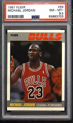 1987 Fleer #59 Michael Jordan PSA 8.5 • $1000