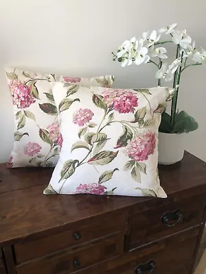 One Handmade Cushion In Laura Ashley Hydrangea Pink Fabric • £12.50