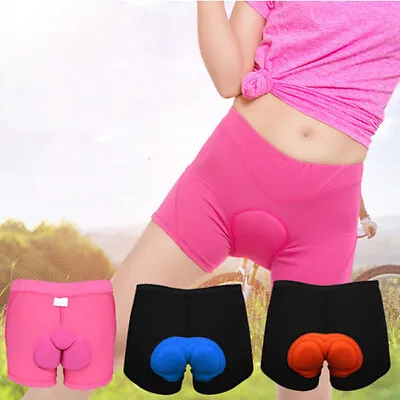 Men Women Cycling Shorts Bicycle Bike Underwear Pants With Sponge Gel 3D Padded • $10.89