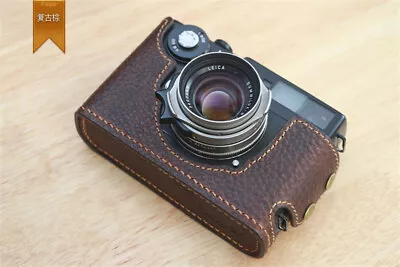 Genuine Leather Camera Half Case Cover Bag For Leica CL Handmade • $47.16