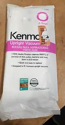 $13.95 • Buy Kenmore 53294 Type O Vacuum Bags HEPA For Upright Vacuums Style 6 Pack