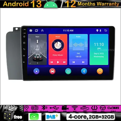 9 Android 13 Head Unit Radio GPS SAT Nav BT Carplay For Volvo XC70 V70 S60 04-07 • $230.30