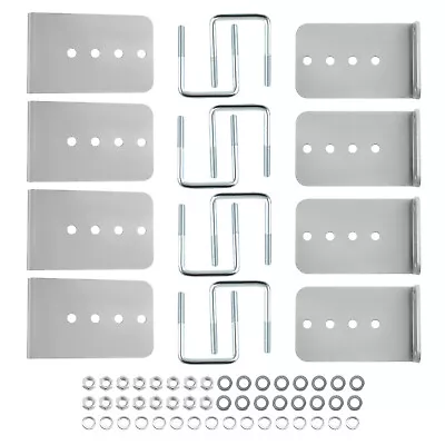 8PCS Galvanized L-Type Boat Trailer Bunk Bracket Kit Fit For 3 X 3 Crossmember • $273.11