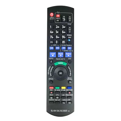 UK Remote Control For Panasonic DMR-PWT520 DMR-BCT820 Blu-ray DVD HDD Recorder • £6.92