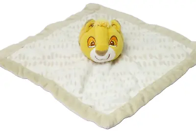 Disney Baby The Lion King Simba Plush Security Blanket Lovey 30x30cm • $29.50