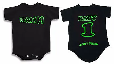 Braaap! Baby T Shirt Creeper Infant One Piece Moto Mx Bike Motocross Just Ride • $27.99