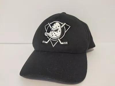 NHL Anaheim Mighty Ducks Flexfit One Ten 110 Snapback Hat Black Free Postage  • $29.99