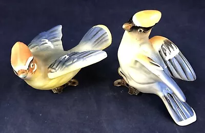 Vintage Cedar Wax Wing Clip On Porcelain Birds • $5.95