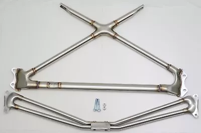 1320 Front & Rear Engine Bay Strut Bars For MR2 Sw20 TRD Style Stainless Steel • $275