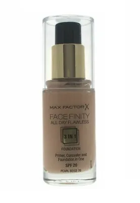 Max Factor Face Finity Foundation 3in1 Spf 20 1.0 Oz 30 Ml * Pearl Beige 35 * • $12.98