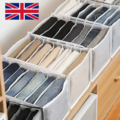 £1.99 • Buy Drawer Folding Organizer Clothes Boxes T-shirt Leggings Stock Closet Storage Box