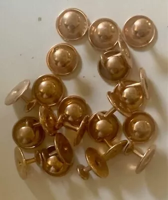 RARE! 24 Antique 14K GOLD-FILLED Victorian Edwardian Shirt Studs Collar Buttons • £77.84