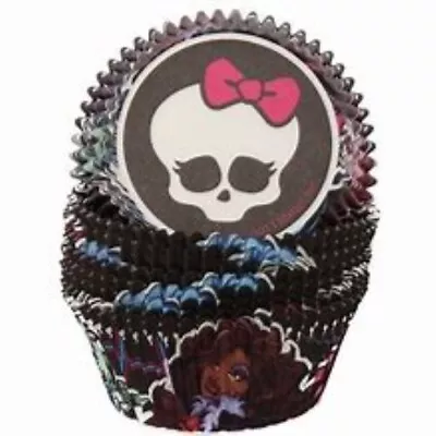 Monster High Cupcake Wrapper 50ct And Picks 24ct Baking Cups • $8