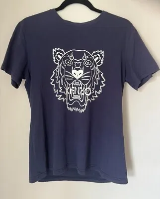 KENZO Women's Navy Logo T-shirt  • $49.90