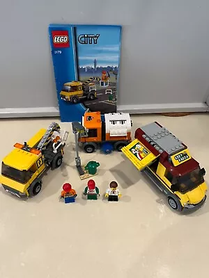 Lego City Sets 3179 Repair Truck 60150 Pizza Van And Road Sweeper From Set 8404 • $46.99