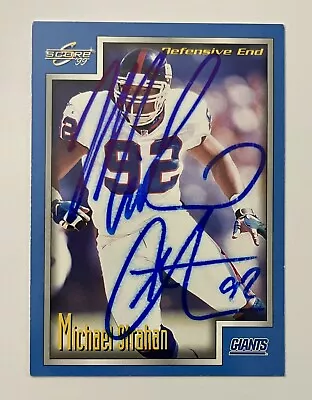 1999 Score MICHAEL STRAHAN Autographed Signed Card NY Giants Auto • $9.99