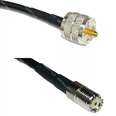 RFC240 PL259 UHF Male To MINI UHF FEMALE Coax RF Cable USA-Ship Lot • $13.79