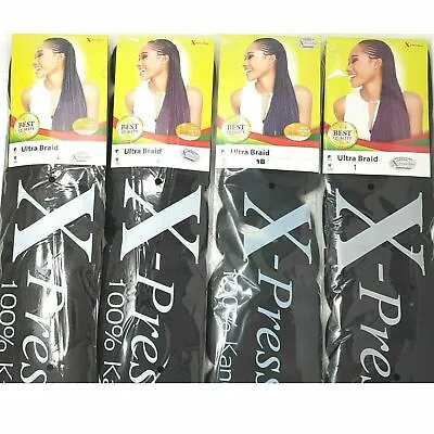 X-pression (Xpression) Ultra Hair Braid / Braiding Extension Kanekalon (3 Packs) • £14.99