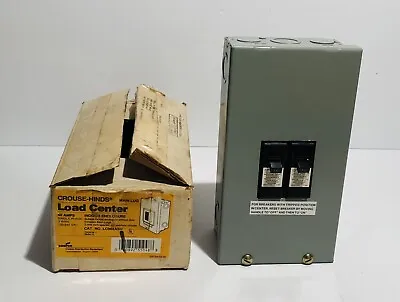CROUSE HINDS Main Lug Load Center 40 AMP Single Phase 3 Wire New • $29.50