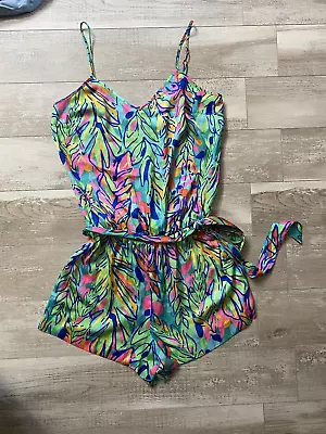 Lilly Pulitzer Romper Multi Tropical  Size M • $37.50