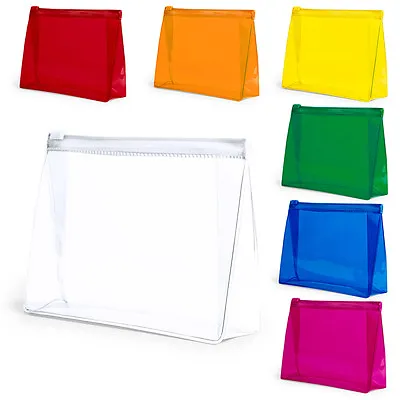 £2.99 • Buy Transparent Travel Wash Bag Toiletry Organiser Ladies Women Make Up Pouch Case